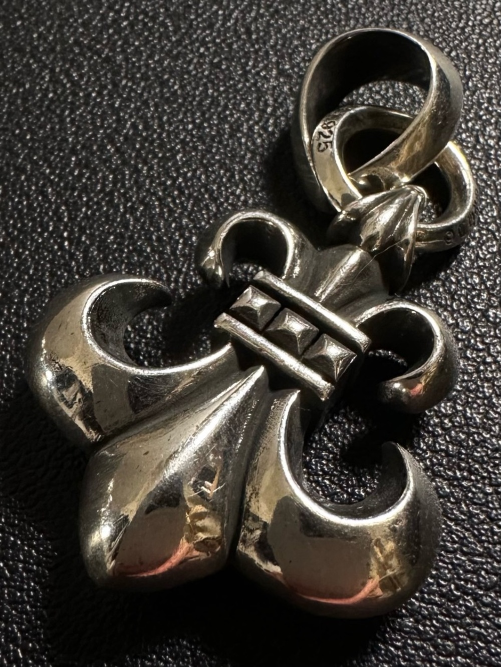 Chrome Hearts Large Fleur De Lis Bale Pendant 925 Sterling Silver 18.2g